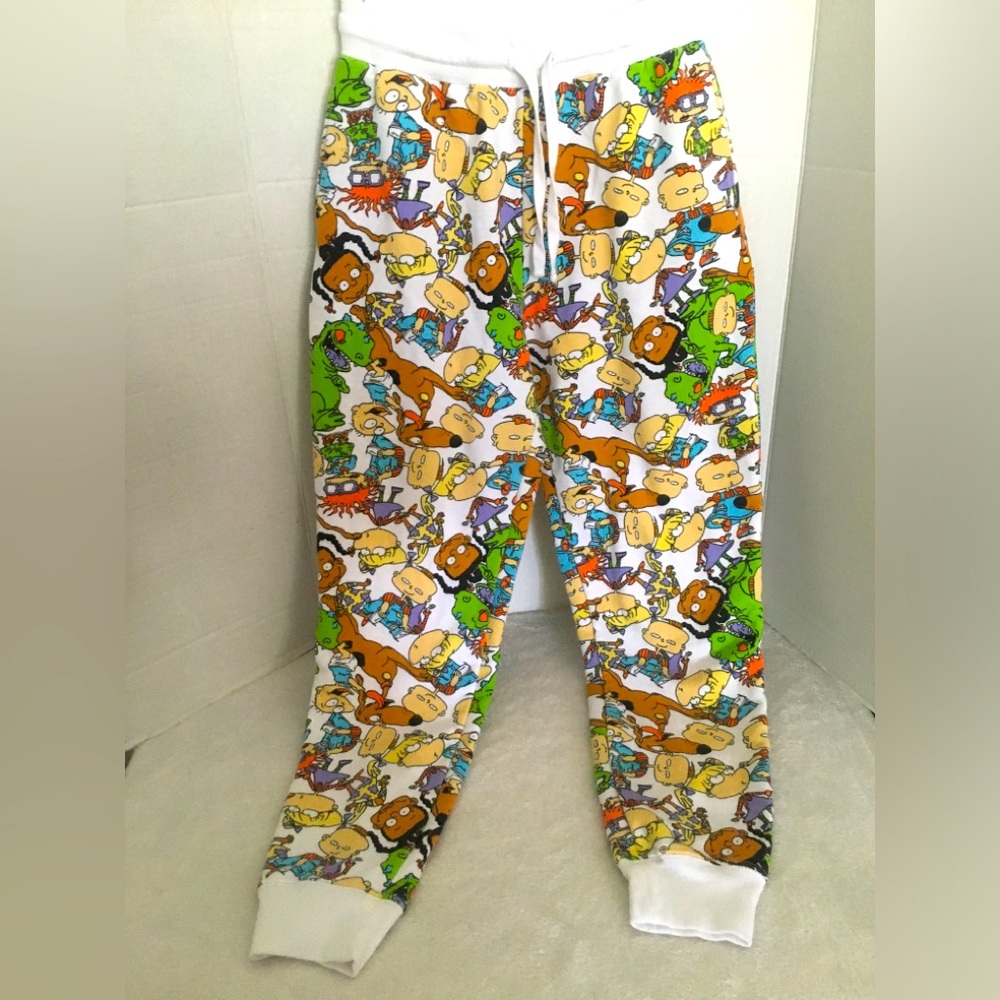 Rugrats Nickelodeon - White Pajama Jogger Sweatpants Size Small